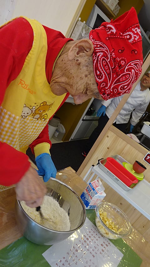 タガヤセフルーツケーキの秘密の工程です！