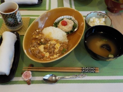 タガヤセ特製、麻婆豆腐丼です！