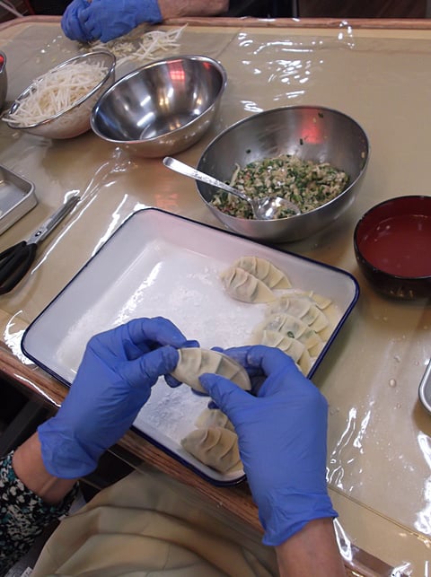 一つ一つ手作りの餃子です！