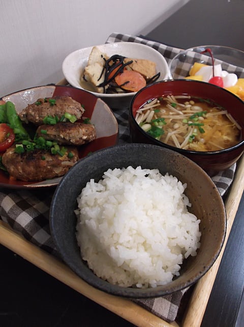 今日の昼食もおいしかったです！