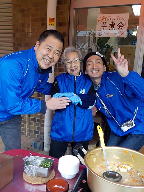 ボランティアに来てくれたご利用者と一緒に！