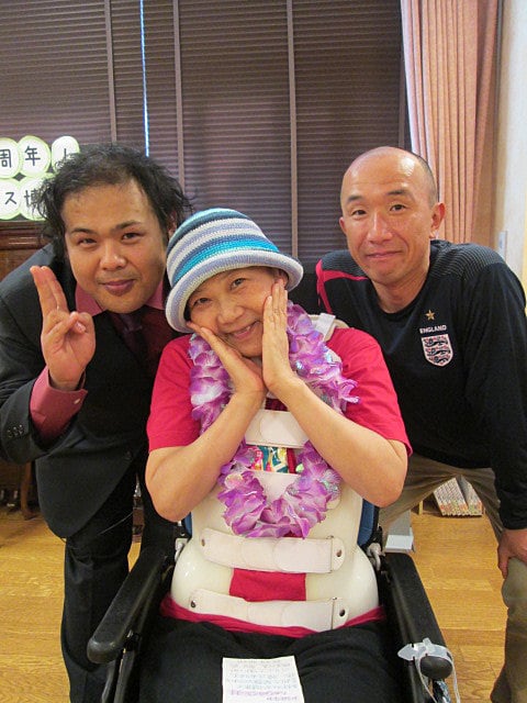 職員富澤と菊谷で記念撮影！